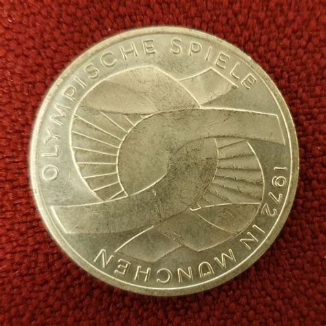münze 10 deutsche mark olympische spiele münchen 1972